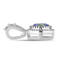 Pandantiv din Argint 925 ( 1.78 grame ) cu Topaz Mistic și Topaz Alb 0.93 Carate