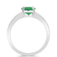 Inel din Argint 925 ( 5.79 grame ) cu Smarald Brazilian 1.28 Carate