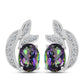 Cercei din Argint 925 ( 4.14 grame ) cu Topaz Mistic și Topaz Alb 2.49 Carate