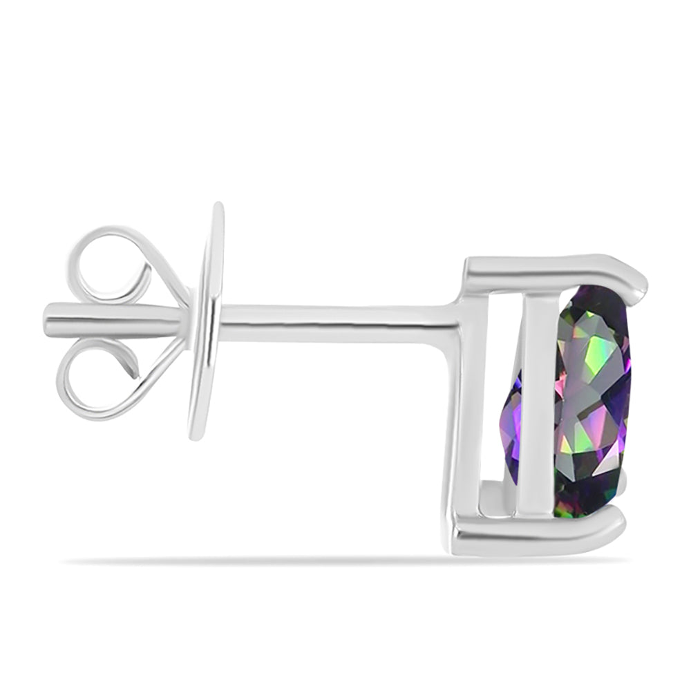 Cercei din Argint 925 ( 1.23 grame ) cu Topaz Mistic 1.19 Carate 2 