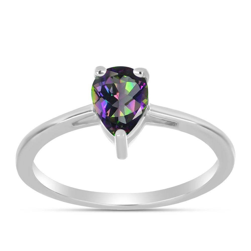 Inel din Argint 925 ( 1.38 grame ) cu Topaz Mistic 0.6 Carate