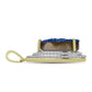 Pandantiv din Argint 925 Placat cu Aur ( 2.18 grame ) cu Albastru Drusy și Topaz Alb 4.73 Carate