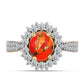 Inel din Argint 925 Placat cu Aur ( 4.01 grame ) cu Turcoaz Mohave și Topaz Alb 2.49 Carate
