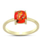 Inel din Argint 925 Placat cu Aur ( 1.7 grame ) cu Turcoaz Mohave 1.36 Carate