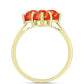 Inel din Argint 925 Placat cu Aur ( 2.35 grame ) cu Turcoaz Mohave 2.01 Carate