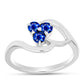 Inel din Argint 925 ( 2.38 grame ) cu Safir Albastru Australian 0.54 Carate