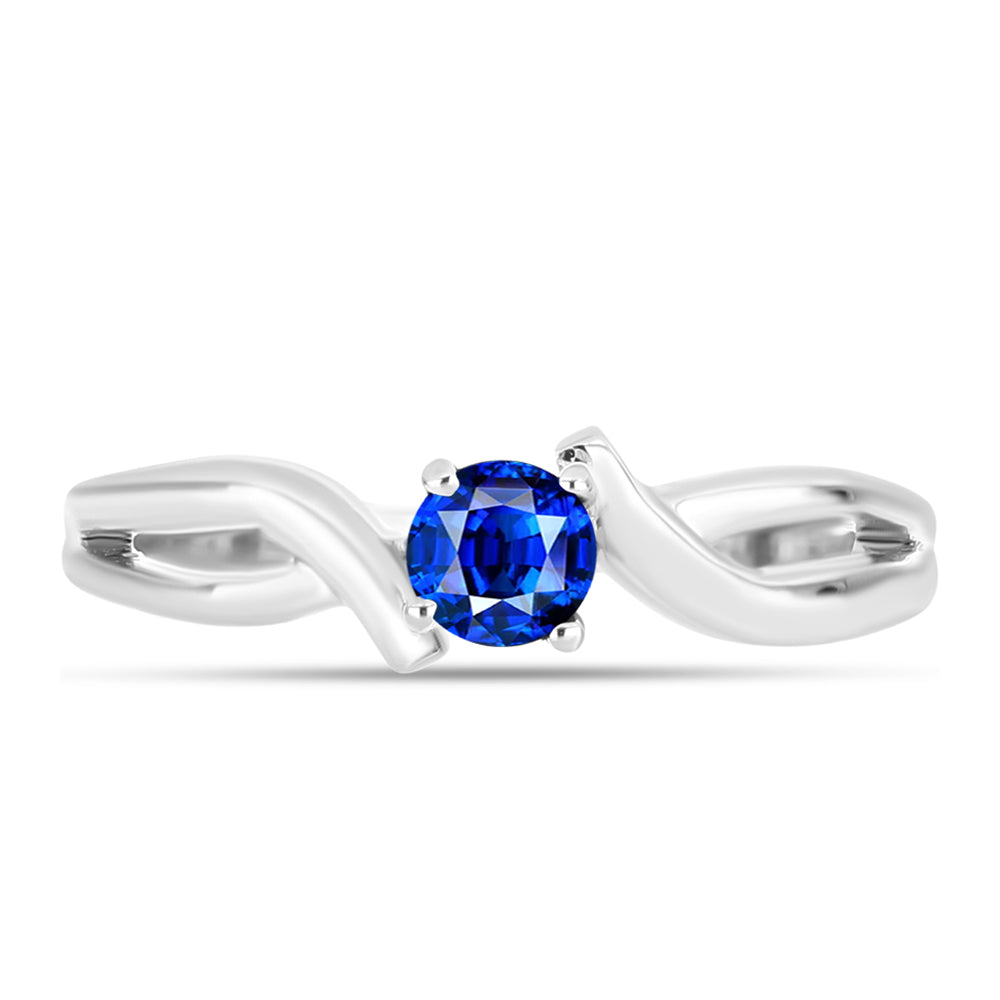 Inel din Argint 925 ( 2.28 grame ) cu Safir Albastru Australian 0.39 Carate 1 