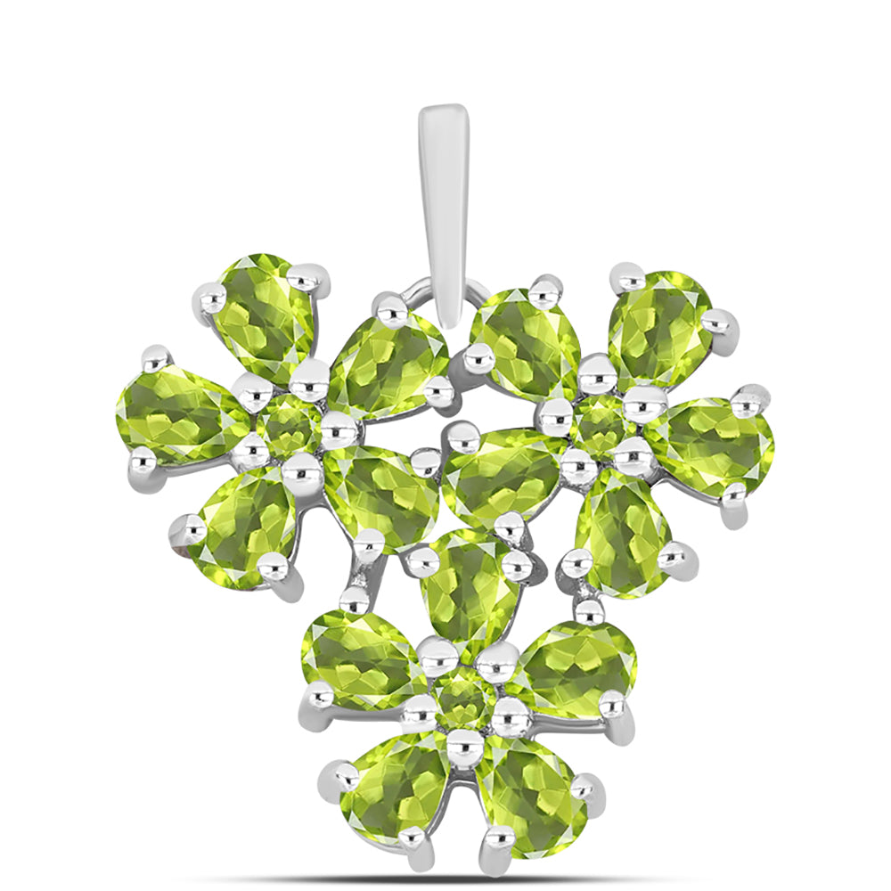 Pandantiv din Argint 925 ( 2.3 grame ) cu Peridot Changbai 2.61 Carate