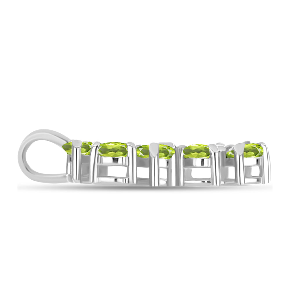 Pandantiv din Argint 925 ( 2.3 grame ) cu Peridot Changbai 2.61 Carate 2 