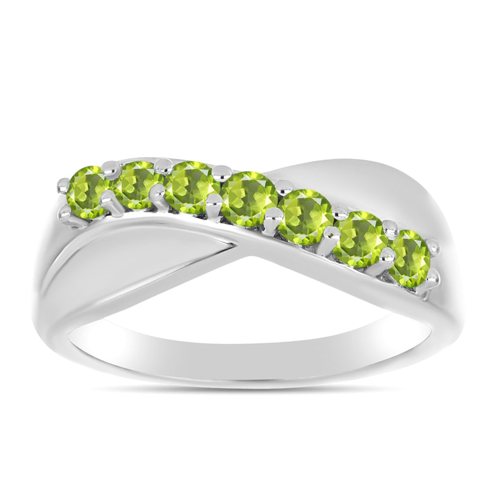 Inel din Argint 925 ( 3.51 grame ) cu Peridot Changbai 0.52 Carate 3 