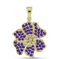 Pandantiv din Argint 925 Placat cu Aur ( 3.2 grame ) cu Ametist Marocan și Topaz Alb 1.17 Carate