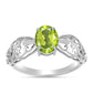 Inel din Argint 925 ( 1.75 grame ) cu Peridot Changbai 1.15 Carate