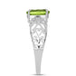 Inel din Argint 925 ( 1.75 grame ) cu Peridot Changbai 1.15 Carate