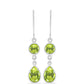 Cercei din Argint 925 ( 1.29 grame ) cu Peridot Changbai 3.17 Carate