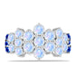 Inel din Argint 925 ( 3.17 grame ) cu Safir Albastru Australian și Piatra Lunii Curcubeu 3.21 Carate