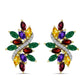Cercei din Argint 925 Placat cu Aur ( 4.9 grame ) cu Ametist Marocan și Citrin Ural 3.9 Carate