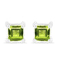 Cercei din Argint 925 ( 1.23 grame ) cu Peridot Changbai 0.81 Carate