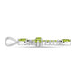 Cruce Pandantiv din Argint 925 ( 3.06 grame ) cu Peridot Changbai și Topaz Alb 2.9 Carate