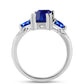 Inel din Argint 925 ( 3.52 grame ) cu Safir Albastru Australian 9.05 Carate