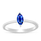 Inel din Argint 925 ( 1.45 grame ) cu Safir Albastru Australian 0.51 Carate