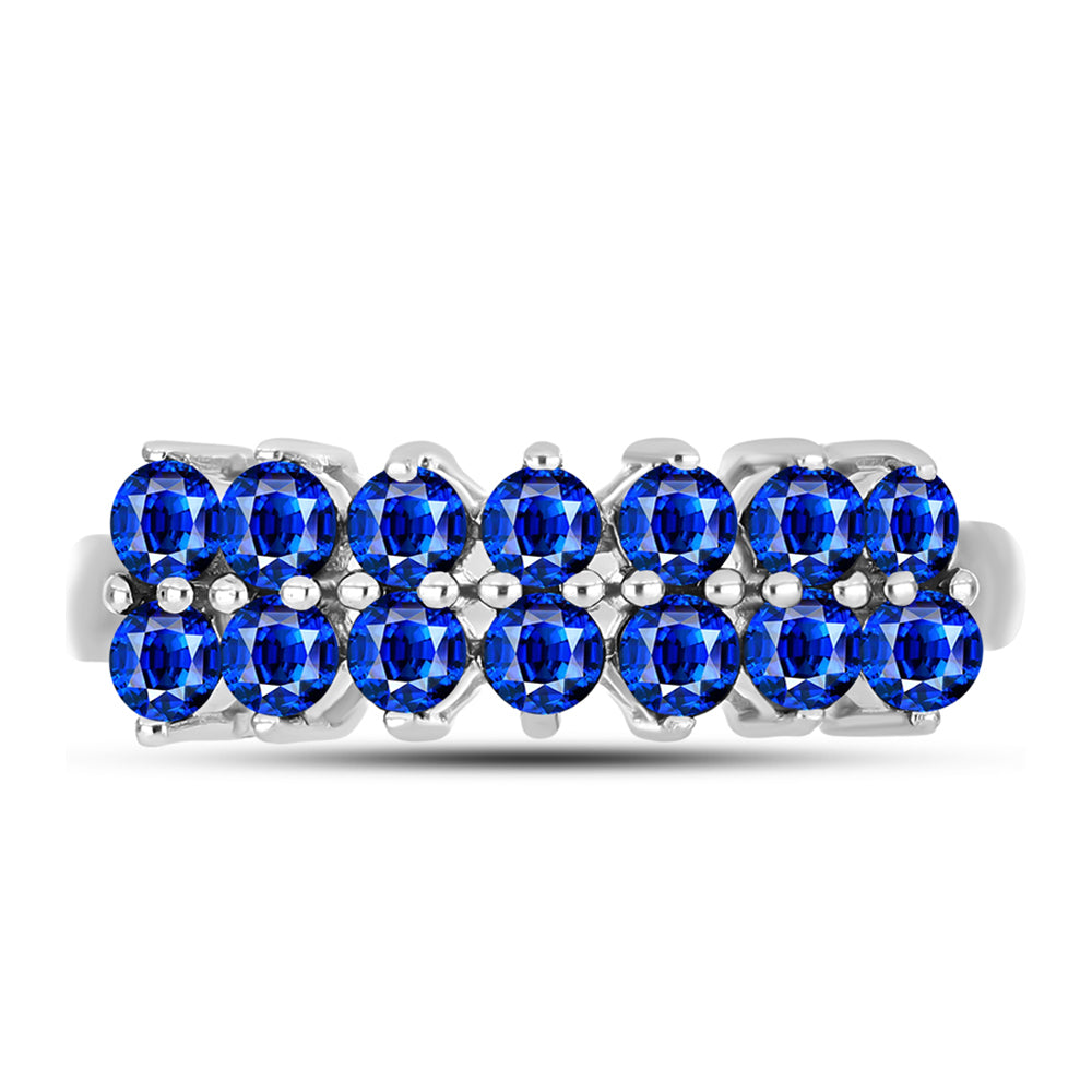 Inel din Argint 925 ( 2.97 grame ) cu Safir Albastru Australian 1.35 Carate