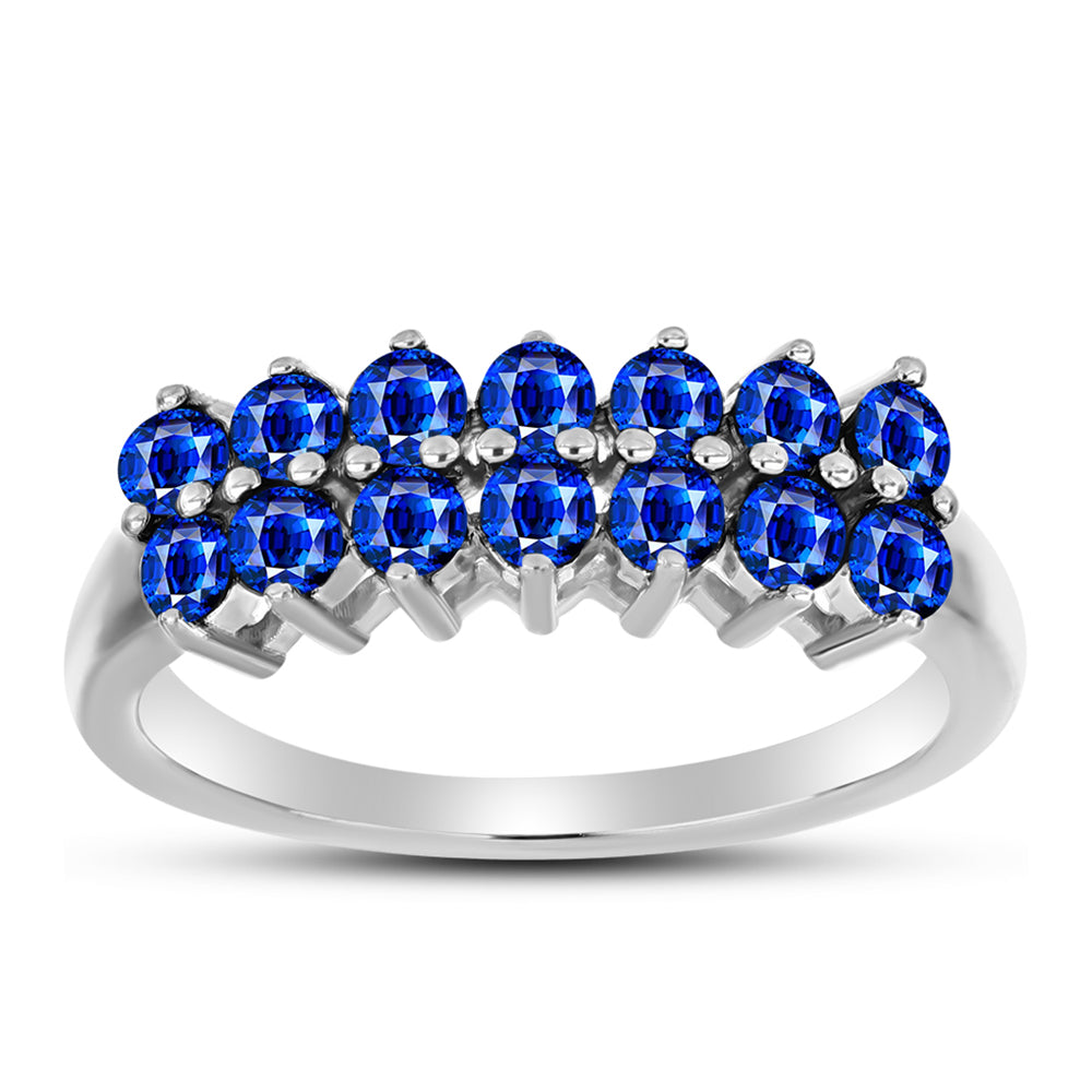 Inel din Argint 925 ( 2.97 grame ) cu Safir Albastru Australian 1.35 Carate 3 