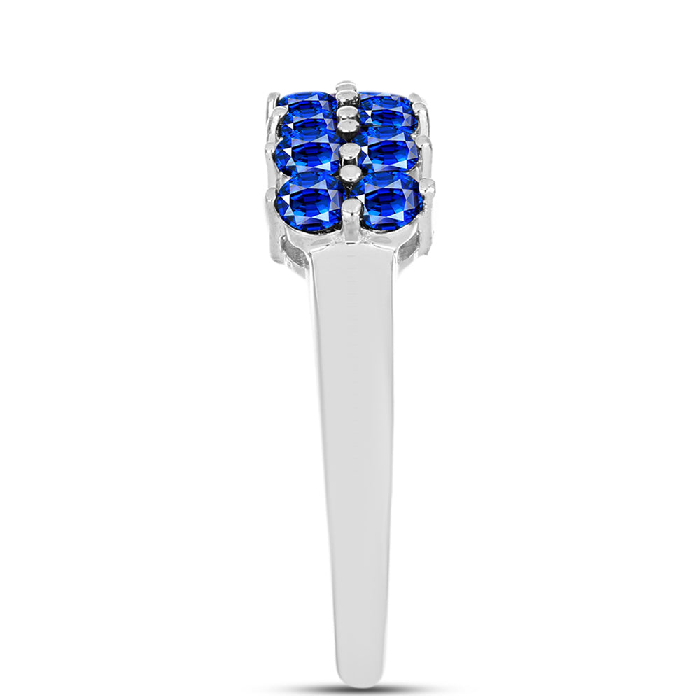 Inel din Argint 925 ( 2.97 grame ) cu Safir Albastru Australian 1.35 Carate 4 