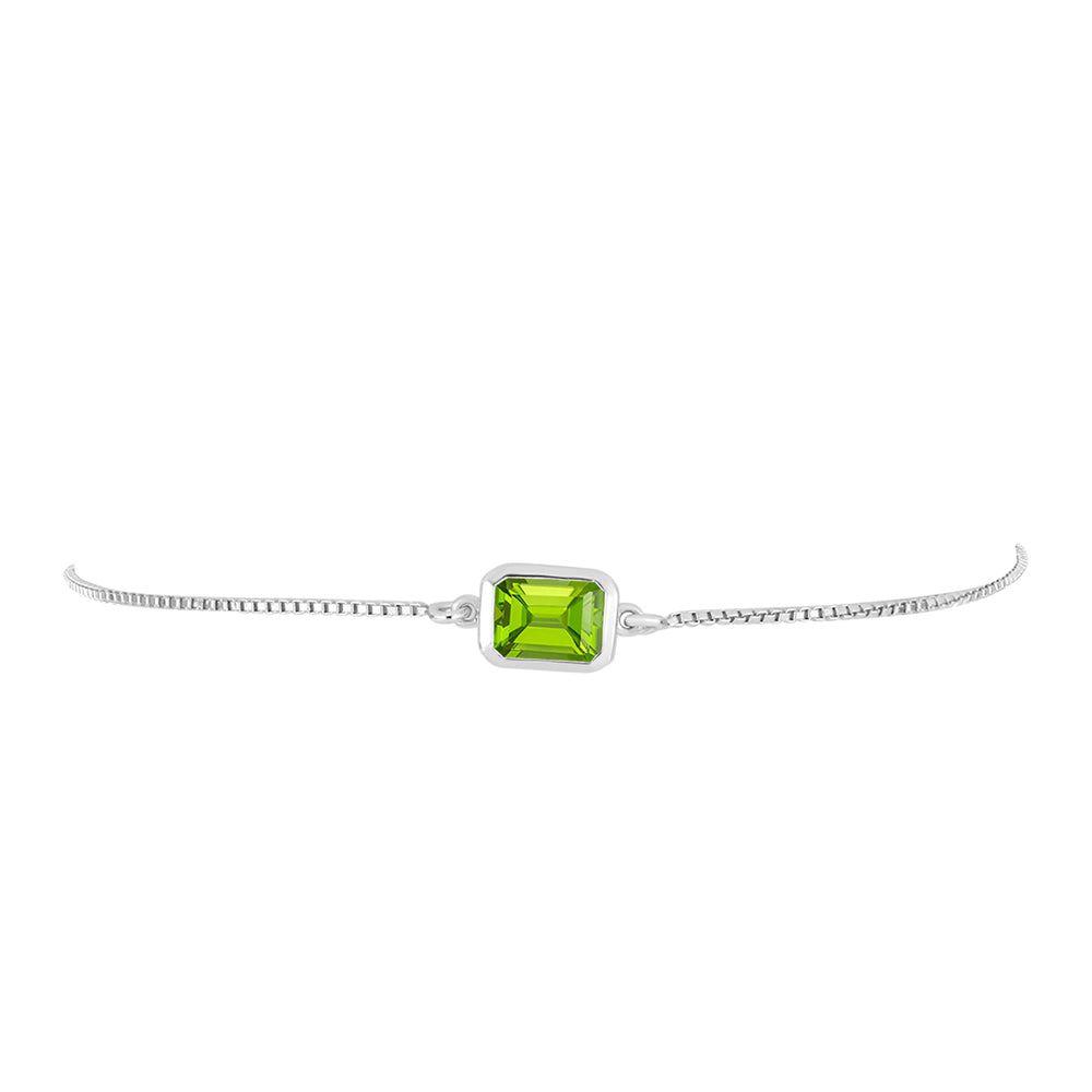 Brățară din Argint 925 ( 2.88 grame ) cu Peridot Changbai 1.53 Carate