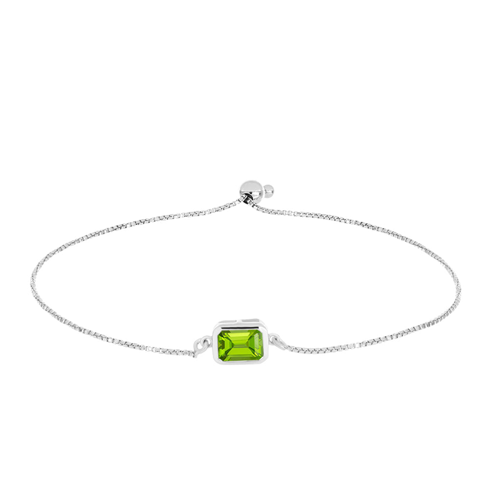 Brățară din Argint 925 ( 2.88 grame ) cu Peridot Changbai 1.53 Carate