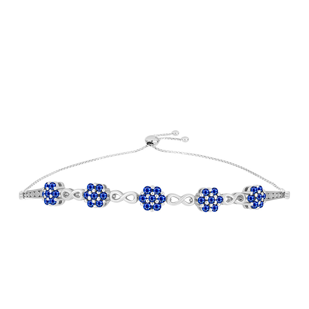 Brățară din Argint 925 ( 8.14 grame ) cu Safir Albastru Australian 1.88 Carate 1 