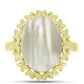 Inel din Argint 925 Placat cu Aur ( 4.04 grame ) cu Sidef 5.29 Carate