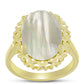 Inel din Argint 925 Placat cu Aur ( 4.04 grame ) cu Sidef 5.29 Carate