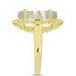 Inel din Argint 925 Placat cu Aur ( 4.04 grame ) cu Sidef 5.29 Carate