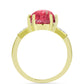 Inel din Argint 925 Placat cu Aur ( 2.99 grame ) cu Thulit și Topaz Alb 3.18 Carate