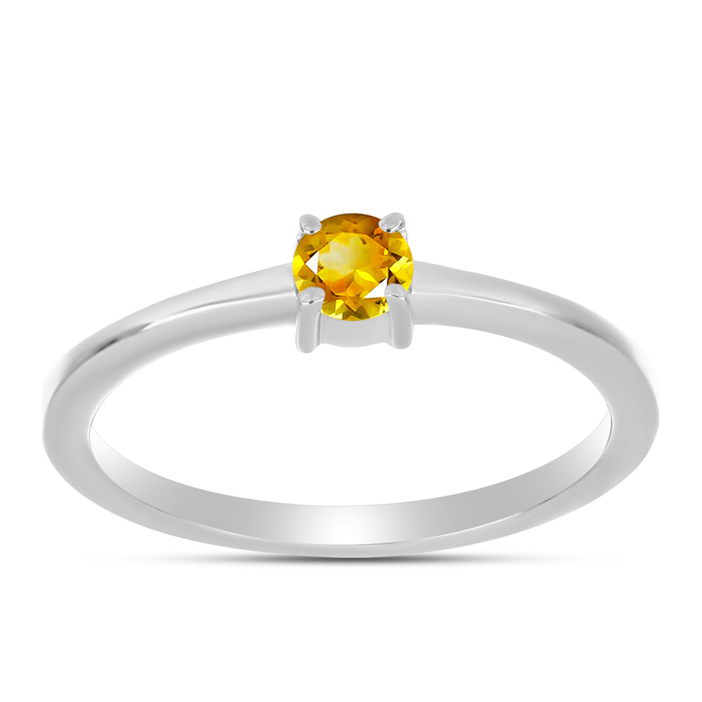 Inel din Argint 925 ( 2.06 grame ) cu Citrin Ural 0.23 Carate