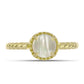 Inel din Argint 925 Placat cu Aur ( 2.96 grame ) cu Sidef 1.27 Carate