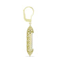 Cercei din Argint 925 Placat cu Aur ( 5.68 grame ) cu Sidef 5.28 Carate