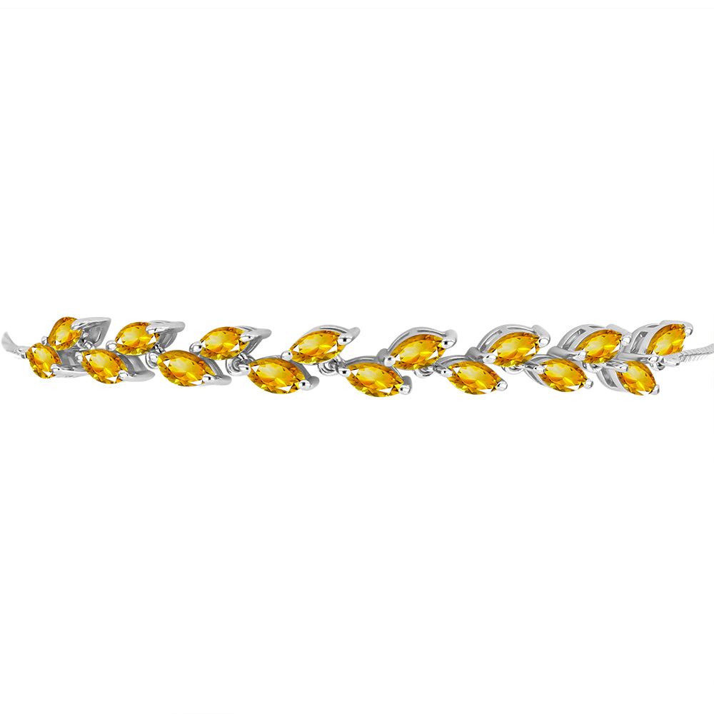 Brățară din Argint 925 ( 5.79 grame ) cu Citrin Ural 3.56 Carate