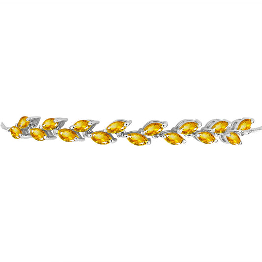 Brățară din Argint 925 ( 5.79 grame ) cu Citrin Ural 3.56 Carate