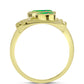 Inel din Argint 925 Placat cu Aur ( 5.5 grame ) cu Opal Verde Etiopian Lega Dembi 1.27 Carate