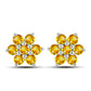 Cercei din Argint 925 ( 1.4 grame ) cu Citrin Ural 0.48 Carate