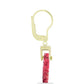 Cercei din Argint 925 Placat cu Aur ( 1.94 grame ) cu Thulit 11.26 Carate