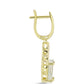 Cercei din Argint 925 Placat cu Aur ( 4.47 grame ) cu Sidef 3.32 Carate