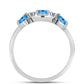Inel din Argint 925 ( 2.66 grame ) cu Topaz Swiss Blue 1.5 Carate