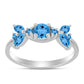 Inel din Argint 925 ( 2.66 grame ) cu Topaz Swiss Blue 1.5 Carate