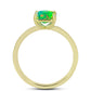 Inel din Argint 925 Placat cu Aur ( 2.02 grame ) cu Opal Verde Etiopian Lega Dembi 0.88 Carate