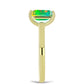 Inel din Argint 925 Placat cu Aur ( 2.02 grame ) cu Opal Verde Etiopian Lega Dembi 0.88 Carate
