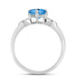 Inel din Argint 925 ( 2.51 grame ) cu Topaz Swiss Blue 2.09 Carate