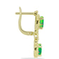 Cercei din Argint 925 Placat cu Aur ( 4.45 grame ) cu Opal Verde Etiopian Lega Dembi 1.89 Carate