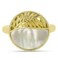 Inel din Argint 925 Placat cu Aur ( 4.31 grame ) cu Sidef 3.87 Carate